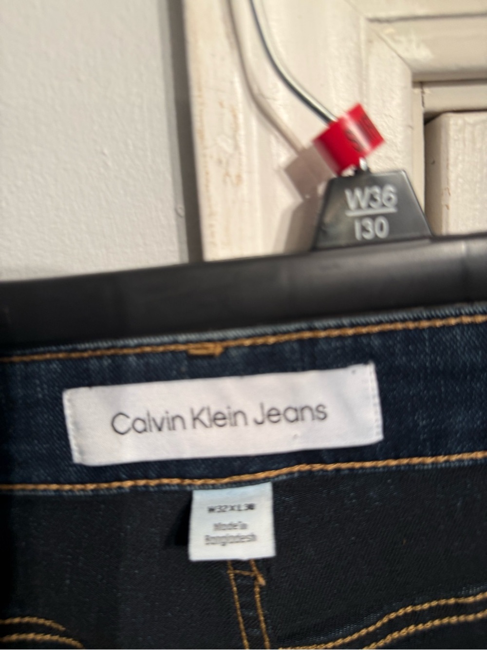 Calvin Klein Jeans Men’s Indigo Blue Straight Jeans